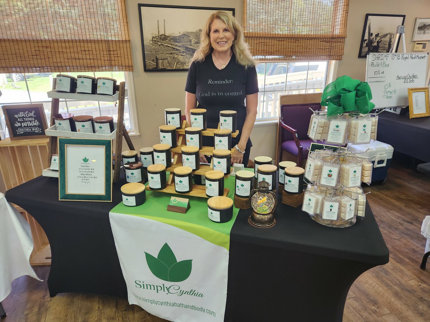 Cynthia Steers has always loved making candles and a year ago started her business Simply Cynthia and is a regular vendor at the Palm Valley Market.